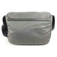 PRADA BT0953 Triangle Logo Flap Crossbody Messenger Bag Shoulder Bag Leather/Nylon Unisex Gray