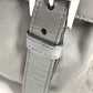 PRADA BT0953 Triangle Logo Flap Crossbody Messenger Bag Shoulder Bag Leather/Nylon Unisex Gray