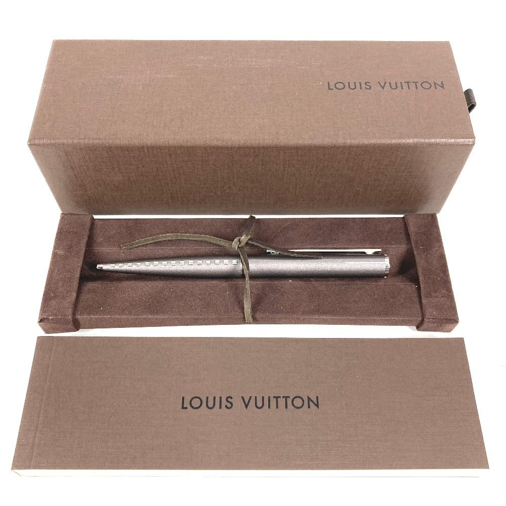 LOUIS VUITTON N79258 Jet Line Stationery Ballpoint Pen Metal Unisex Silver