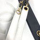 CHANEL ヴィンテージ バイカラー CC ココマーク ロゴ Wチェーン カバン 肩掛け トートバッグ チェーンバッグ ショルダーバッグ レザー ユニセックス ホワイト