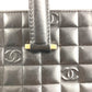 CHANEL ヴィンテージ ロゴ CC ココマーク チョコバー カバン トートバッグ ハンドバッグ レザー ユニセックス ブラック