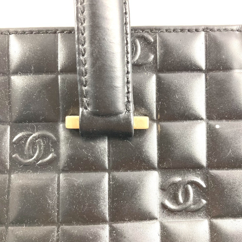 CHANEL ヴィンテージ ロゴ CC ココマーク チョコバー カバン トートバッグ ハンドバッグ レザー ユニセックス ブラック
