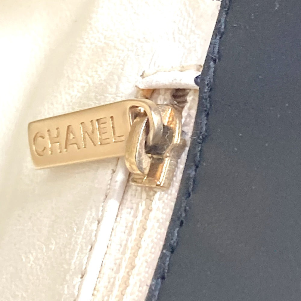 CHANEL ヴィンテージ ロゴ CC ココマーク チョコバー カバン トートバッグ ハンドバッグ レザー ユニセックス ブラック