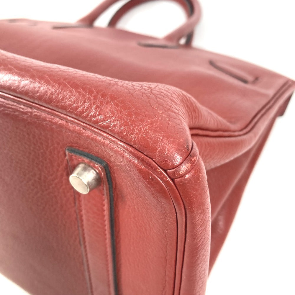 HERMES Birkin 35 Birkin 35 Bag Tote Bag Handbag Ardennes Unisex Rouge H Presumed Wine Red