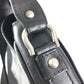 Salvatore Ferragamo メッセンジャーバッグ ロゴ 斜め掛け カバン フラップ ショルダーバッグ レザー ユニセックス ブラック