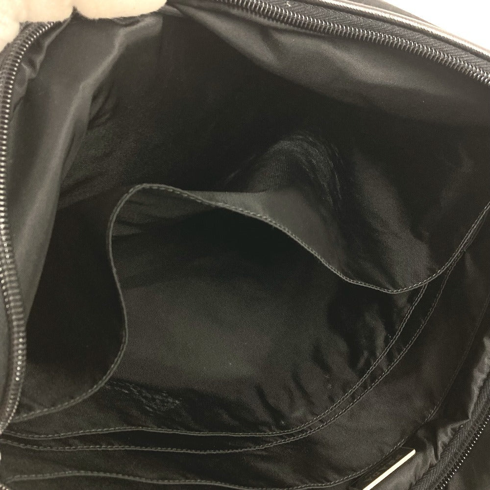 PRADA Briefcase Document Bag Triangle Logo Triangle Logo Plate Bag Tote Bag Shoulder Bag 2-Way Bag Shoulder Bag Business Bag Leather/Nylon Unisex Black
