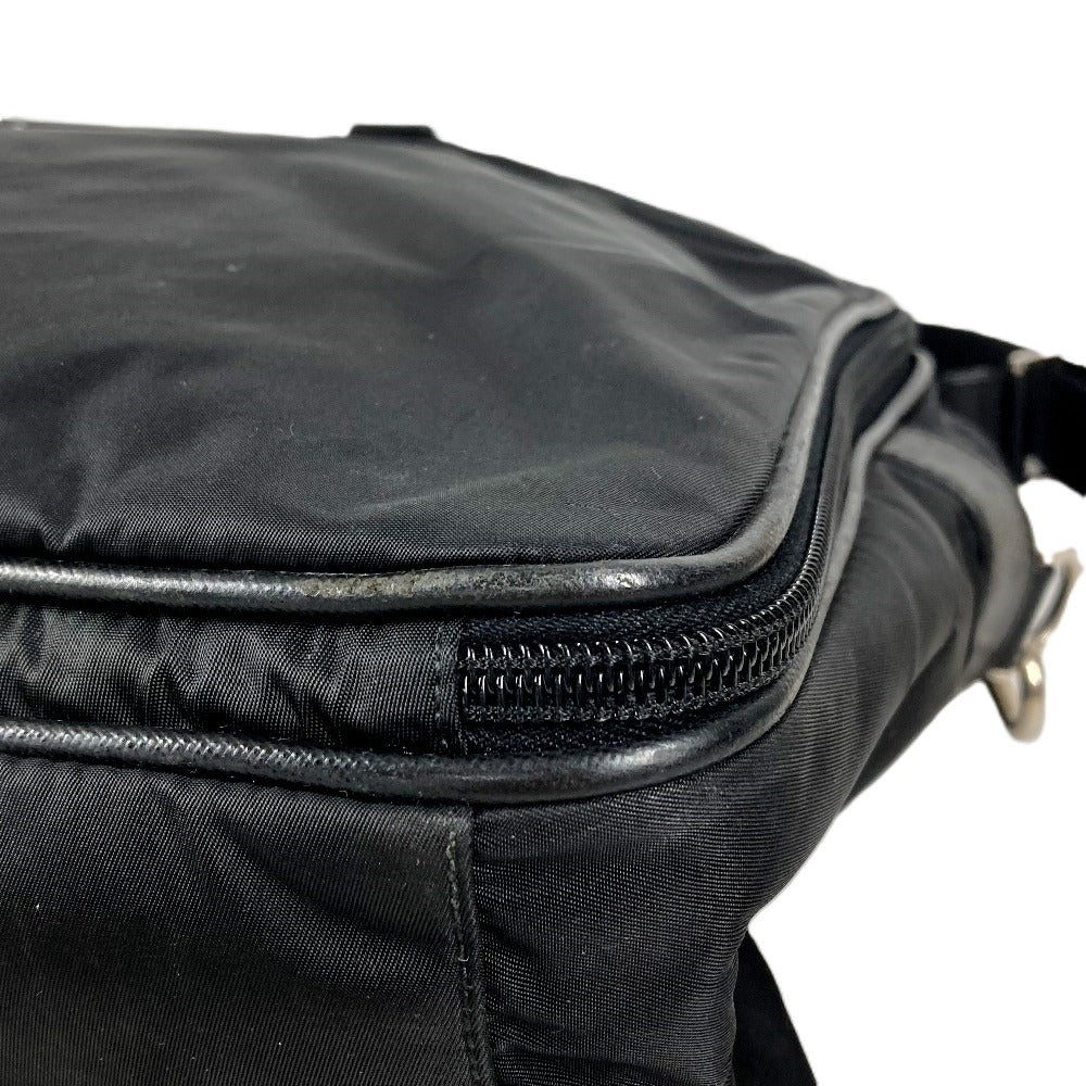 PRADA Briefcase Document Bag Triangle Logo Triangle Logo Plate Bag Tote Bag Shoulder Bag 2-Way Bag Shoulder Bag Business Bag Leather/Nylon Unisex Black