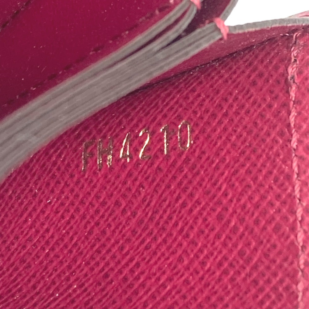 LOUIS VUITTON M69762 Monogram Porte Cartes Business Card Holder Pass Case Card Case Monogram Canvas Unisex Fushia Brown