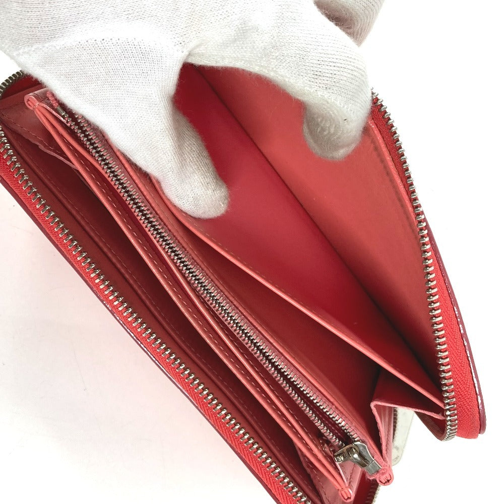 LOUIS VUITTON M58036 Monogram Vernis Rayures Zippy Wallet Long Wallet Round Fastener Long Wallet Monogram Vernis Canvas Unisex Poppy Petal Pink