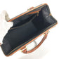 FENDI Vintage Pequin Mini Boston Bag Handbag PVC/Leather Unisex Khaki