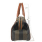 FENDI Vintage Pequin Mini Boston Bag Handbag PVC/Leather Unisex Khaki