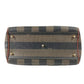 FENDI Vintage Pequin Mini Boston Bag Handbag PVC/Leather Unisex Khaki