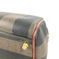 FENDI Vintage Pequin Mini Boston Bag Handbag PVC/Leather Unisex Khaki