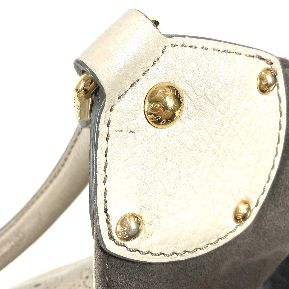 LOUIS VUITTON M93059 モノグラムマヒナ XL ハンドバッグ 肩掛け カバン ショルダーバッグ モノグラムマヒナレザー レディース ラン ホワイト