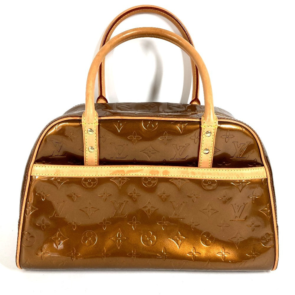 LOUIS VUITTON M91103 Monogram Vernis Tompkins Square Bag Boston Bag Handbag Monogram Vernis Canvas Women's Bronze Brown