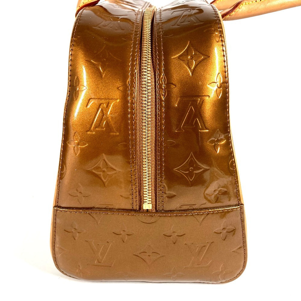 LOUIS VUITTON M91103 Monogram Vernis Tompkins Square Bag Boston Bag Handbag Monogram Vernis Canvas Women's Bronze Brown