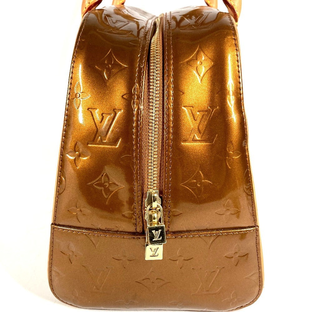 LOUIS VUITTON M91103 Monogram Vernis Tompkins Square Bag Boston Bag Handbag Monogram Vernis Canvas Women's Bronze Brown