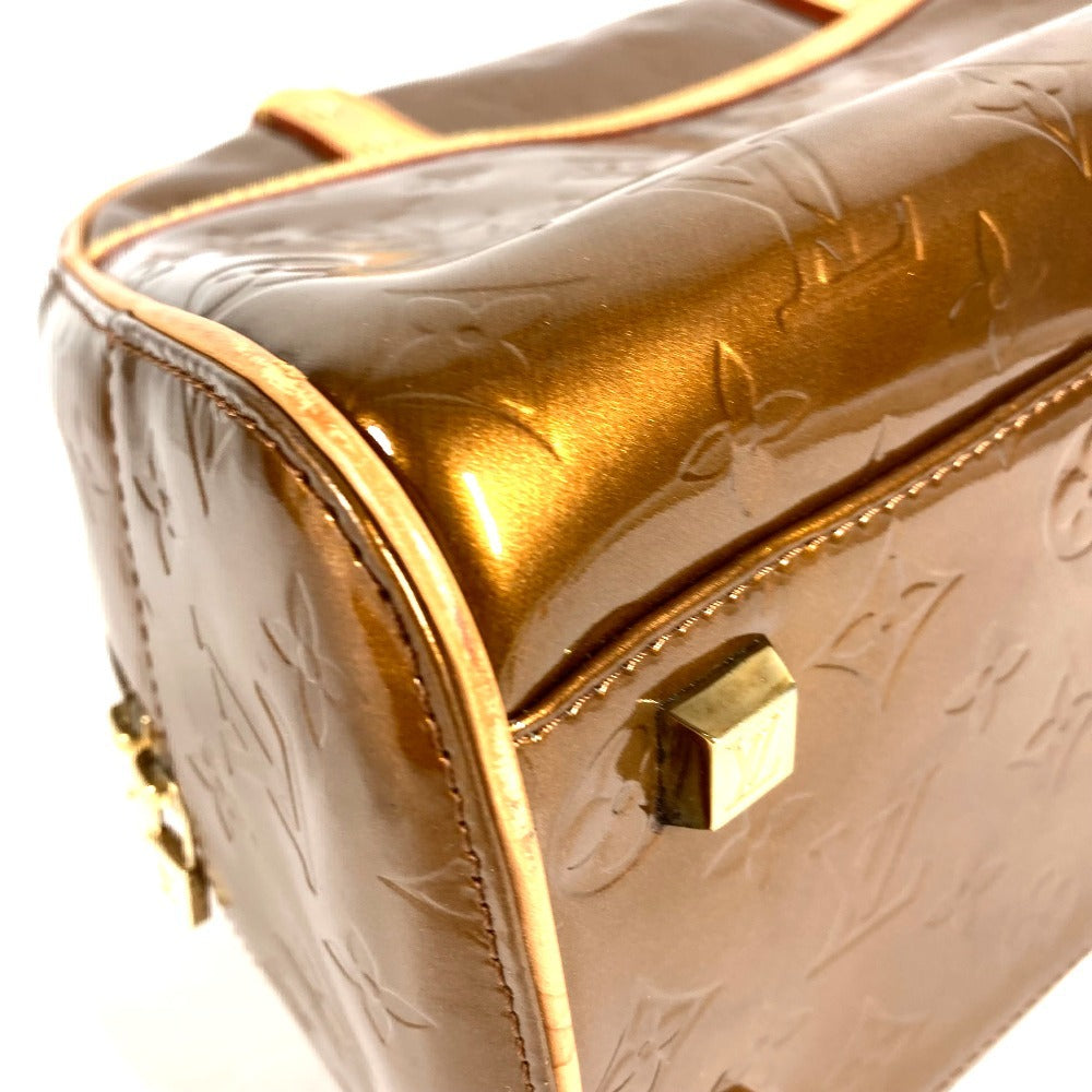 LOUIS VUITTON M91103 Monogram Vernis Tompkins Square Bag Boston Bag Handbag Monogram Vernis Canvas Women's Bronze Brown