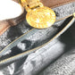 VERSACE ヴィンテージ サンバースト カバン ２段 バニティ BOX ボックス バニティバッグ ハンドバッグ レザー ユニセックス ブラウン