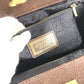 VERSACE ヴィンテージ サンバースト カバン ２段 バニティ BOX ボックス バニティバッグ ハンドバッグ レザー ユニセックス ブラウン