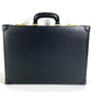 LOEWE ヴィンテージ ロゴ アナグラム アタッシュケース カバン トートバッグ ビジネスバッグ BOX ハンドバッグ レザー ユニセックス ブラック