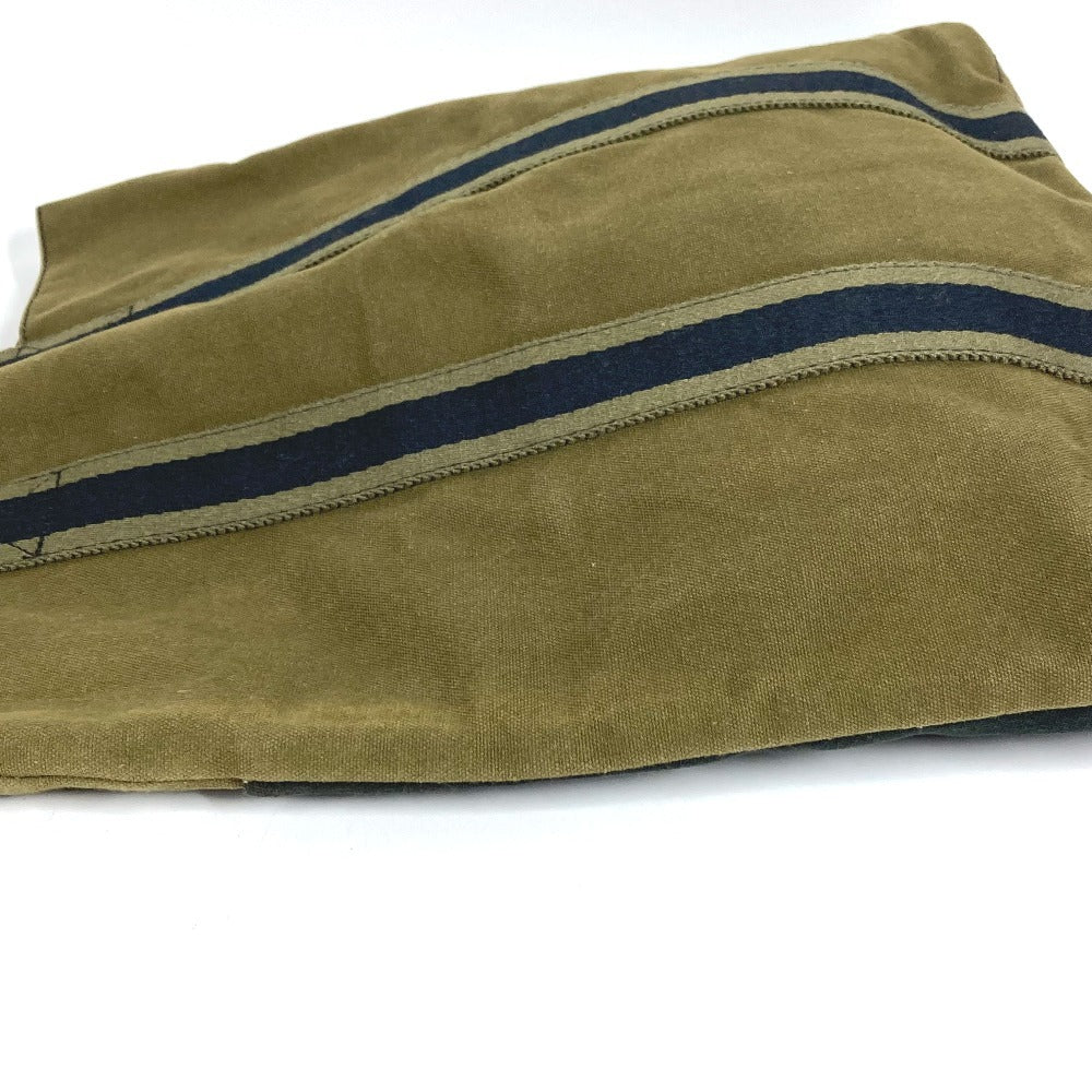 HERMES Fourre-tout Cabas Fourre-tout Cabas Bag Tote Bag Vertical Handbag Cotton Unisex Khaki