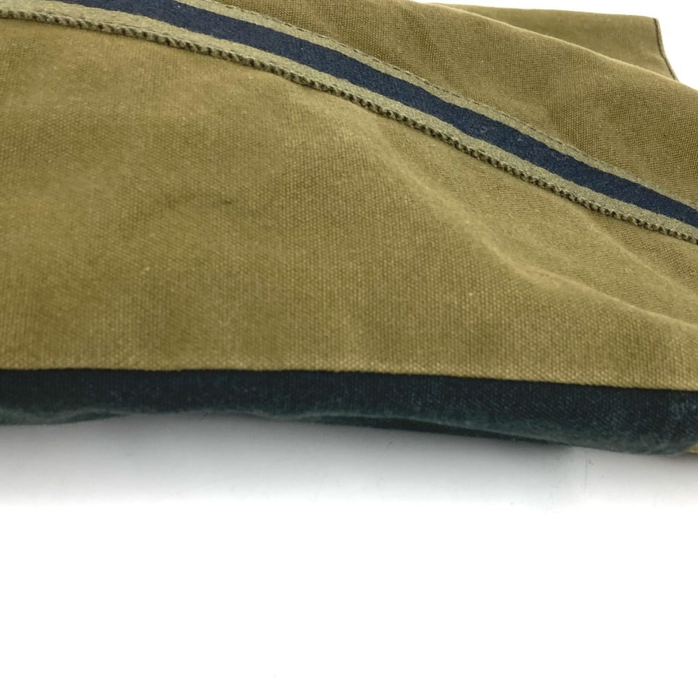 HERMES Fourre-tout Cabas Fourre-tout Cabas Bag Tote Bag Vertical Handbag Cotton Unisex Khaki