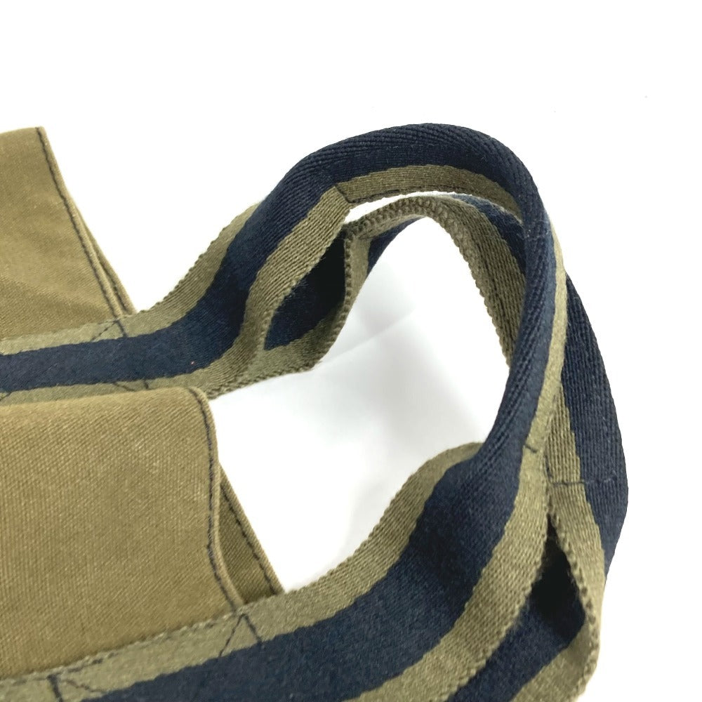 HERMES Fourre-tout Cabas Fourre-tout Cabas Bag Tote Bag Vertical Handbag Cotton Unisex Khaki