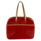 LOUIS VUITTON M91080 Monogram Vernis Sutton กระเป๋าสะพายข้างทรงบอสตัน กระเป๋าสะพายไหล่ ผ้าแคนวาส Monogram Vernis สีแดง สำหรับผู้หญิง
