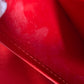LOUIS VUITTON M91080 Monogram Vernis Sutton กระเป๋าสะพายข้างทรงบอสตัน กระเป๋าสะพายไหล่ ผ้าแคนวาส Monogram Vernis สีแดง สำหรับผู้หญิง
