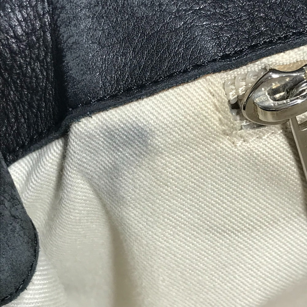 Salvatore Ferragamo ガンチーニ ロゴ 肩掛け カバン フラップ トートバッグ ビジネスバッグ ショルダーバッグ レザー ユニセックス ブラック