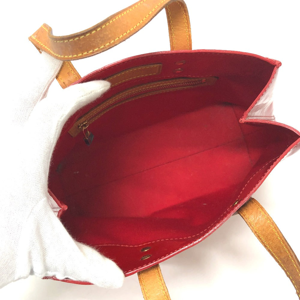 LOUIS VUITTON M91990 Monogram Vernis Reade PM Handbag Mini Bag Monogram Vernis Women's Pomme d'Amour Red