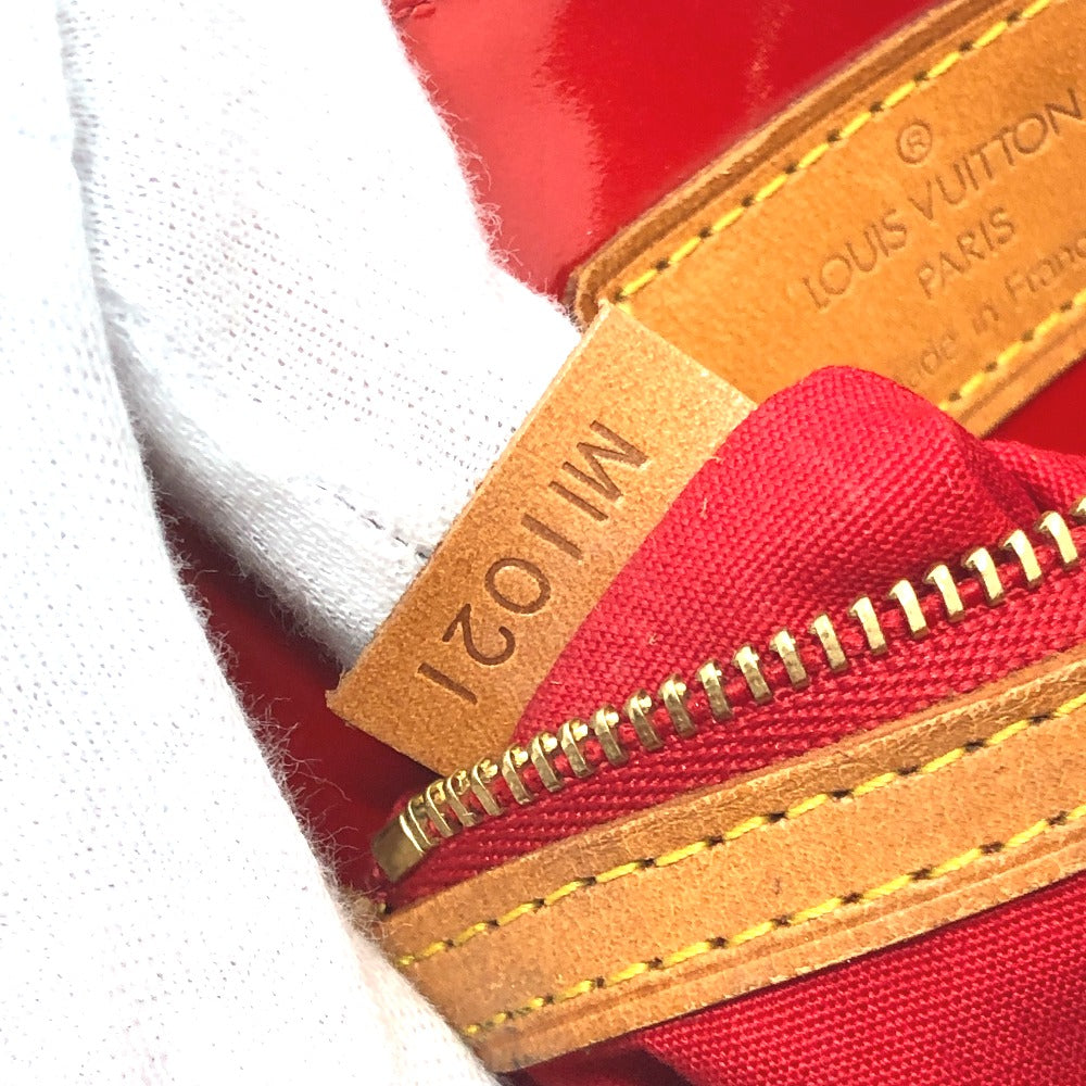 LOUIS VUITTON M91990 Monogram Vernis Reade PM Handbag Mini Bag Monogram Vernis Women's Pomme d'Amour Red