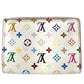 LOUIS VUITTON M66560 モノグラムマルチカラー アンヴェロップカルトドゥヴィジット 名刺入れ パスケース カードケース モノグラムマルチカラーキャンバス レディース ブロン ホワイト