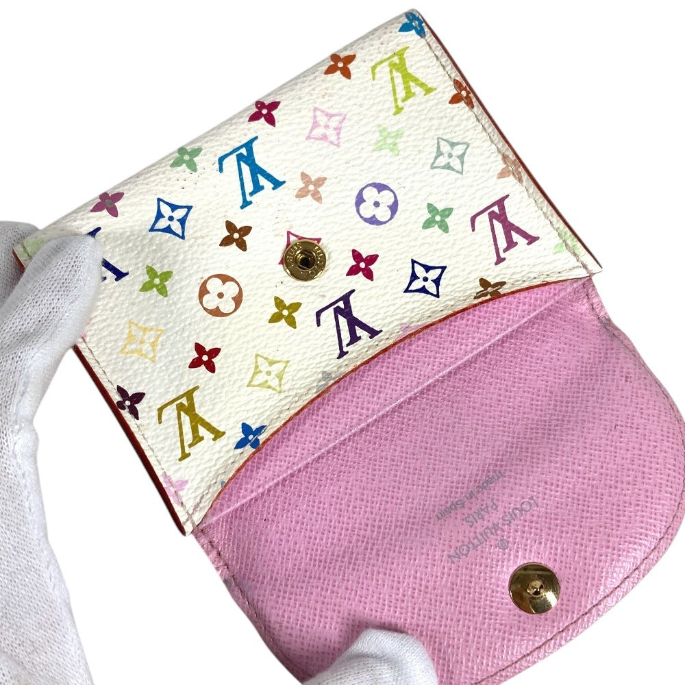 LOUIS VUITTON M66560 モノグラムマルチカラー アンヴェロップカルトドゥヴィジット 名刺入れ パスケース カードケース モノグラムマルチカラーキャンバス レディース ブロン ホワイト