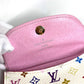 LOUIS VUITTON M66560 モノグラムマルチカラー アンヴェロップカルトドゥヴィジット 名刺入れ パスケース カードケース モノグラムマルチカラーキャンバス レディース ブロン ホワイト