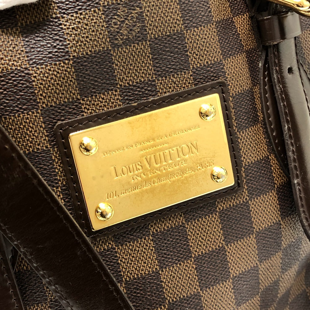LOUIS VUITTON N51204 Damier Hampstead MM Hampstead MM Tote Bag Shoulder Bag Damier Canvas Unisex Ebene Brown