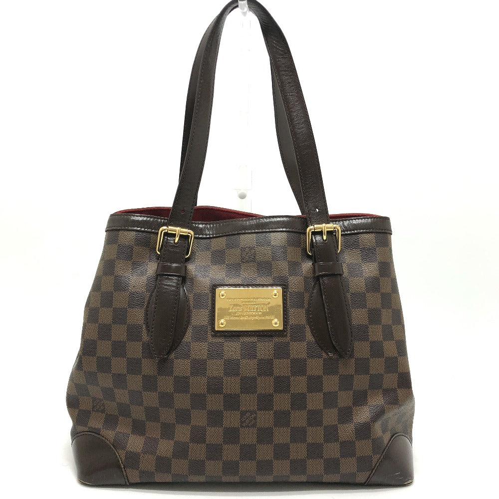 LOUIS VUITTON N51204 Damier Hampstead MM Hampstead MM Tote Bag Shoulder Bag Damier Canvas Unisex Ebene Brown