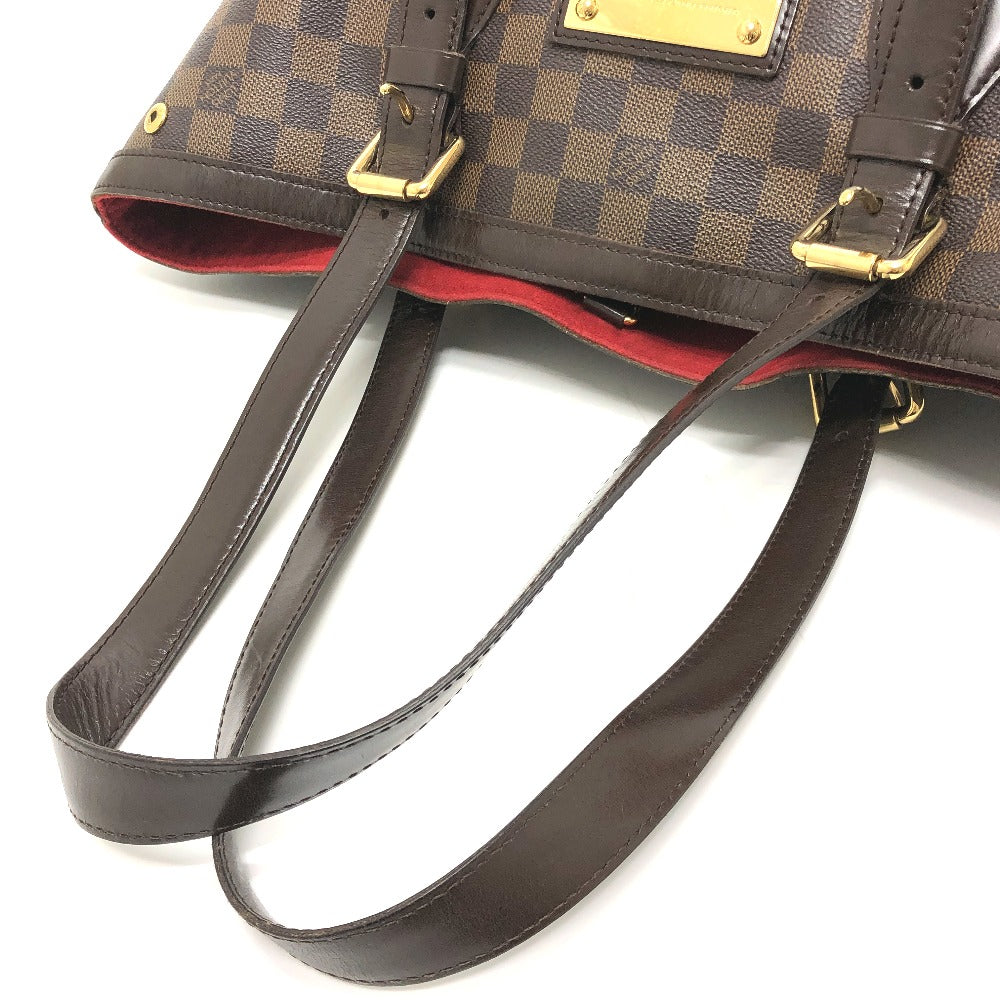 LOUIS VUITTON N51204 Damier Hampstead MM Hampstead MM Tote Bag Shoulder Bag Damier Canvas Unisex Ebene Brown
