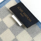 LOUIS VUITTON M73375 Damier Azur Scarf Handkerchief Scarf Cotton Unisex White