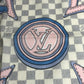 LOUIS VUITTON M73375 Damier Azur Scarf Handkerchief Scarf Cotton Unisex White