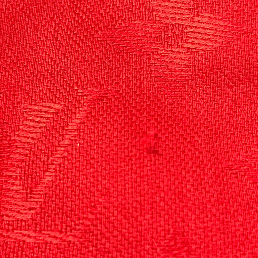 LOUIS VUITTON モノグラム 大判 アパレル小物 ストール フリンジ マフラー ショール ウール ユニセックス レッド
