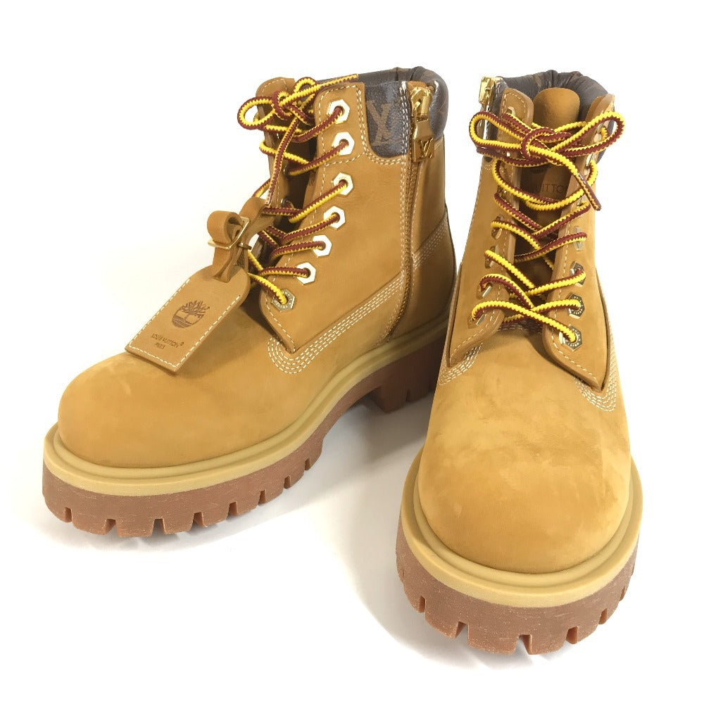 LOUIS VUITTON LV × Timberland Ankle Boots Shoes Monogram Boots Men's Beige
