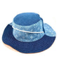 LOUIS VUITTON M7537L Denim Bucket Hat, Denim Patchwork Explorer Reversible Hat, Headwear, Bucket Hat, Bob Hat, with Strap, Cotton, Men's, Blue