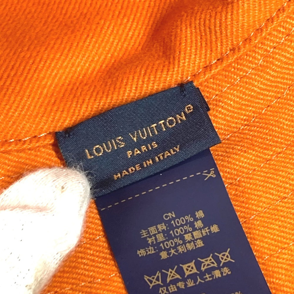LOUIS VUITTON M7537L Denim Bucket Hat, Denim Patchwork Explorer Reversible Hat, Headwear, Bucket Hat, Bob Hat, with Strap, Cotton, Men's, Blue
