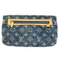 LOUIS VUITTON M95007 モノグラムデニム ポシェットプラット ポシェット プラット カバン 2つ折り ポーチ クラッチバッグ モノグラムデニム ユニセックス ブルー