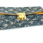 LOUIS VUITTON M95007 モノグラムデニム ポシェットプラット ポシェット プラット カバン 2つ折り ポーチ クラッチバッグ モノグラムデニム ユニセックス ブルー