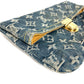 LOUIS VUITTON M95007 モノグラムデニム ポシェットプラット ポシェット プラット カバン 2つ折り ポーチ クラッチバッグ モノグラムデニム ユニセックス ブルー