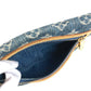 LOUIS VUITTON M95007 モノグラムデニム ポシェットプラット ポシェット プラット カバン 2つ折り ポーチ クラッチバッグ モノグラムデニム ユニセックス ブルー