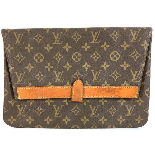 LOUIS VUITTON M51805 モノグラム ヴィンテージ ポシェットプリアント カバン 書類バッグ フラップ セカンドバッグ クラッチバッグ モノグラムキャンバス ユニセックス ブラウン